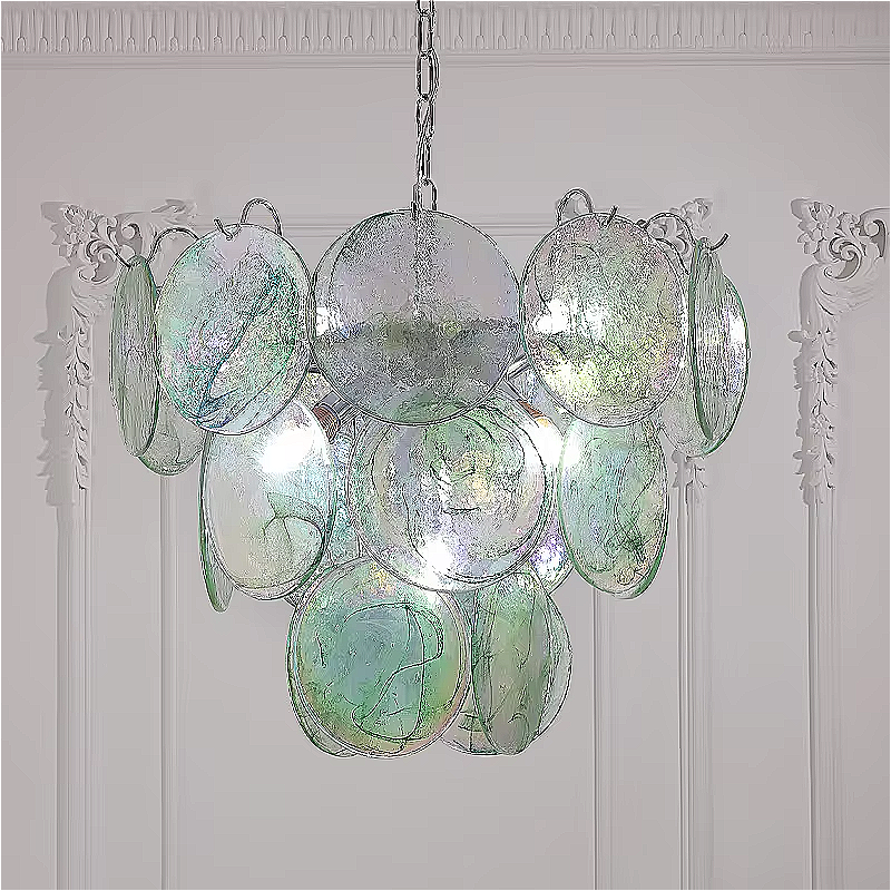 Luxury Glass & Crystal Chandelier – Modern Ceiling Lighting Fixture for Dining Room | LAIF DESIGN
