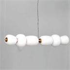 Opal glass pendant chandelier for modern interior
