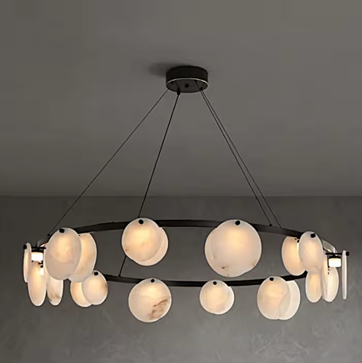 modern alabaster ceiling light for modern dining table lighting – LAIF DESIGN DROLLYN