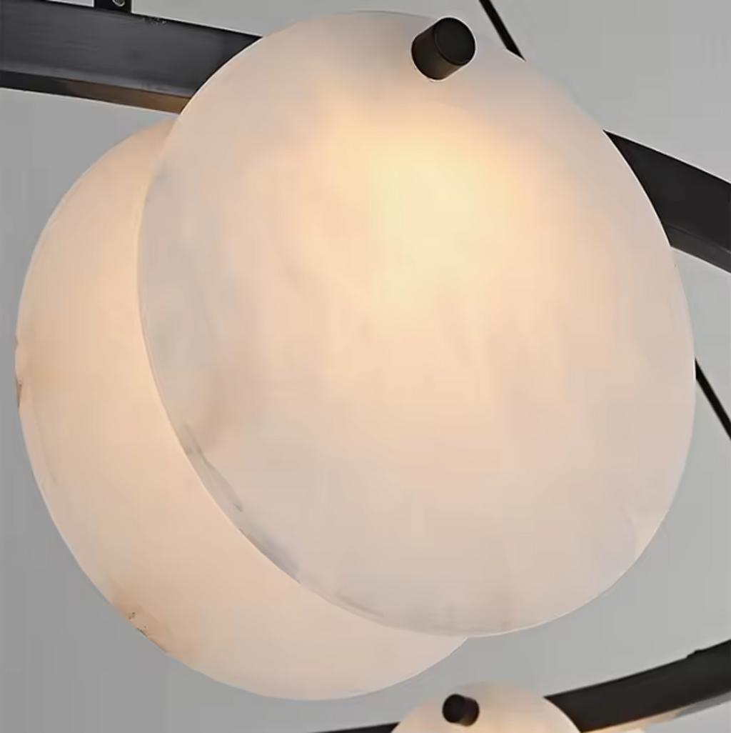 alabaster ring chandelier for architectural interior lighting design – LAIF DESIGN DROLLYN