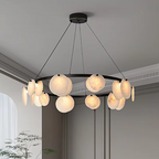 modern sculptural chandelier for luxury dining room centerpiece lighting – LAIF DESIGN DROLLYN