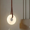 Alabaster ring chandelier for modern luxury bedroom