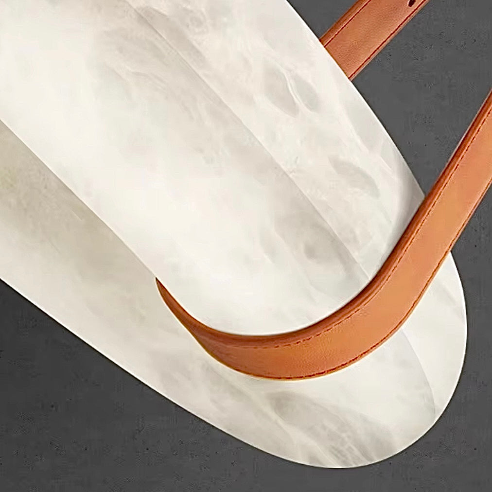 Alabaster Ring Chandelier for Neutral Interior